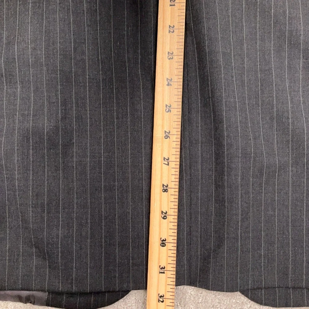 Brooks Brothers Blazer Mens 45R Gray Pinstripe 1818 Madison Estrato Italy VTG